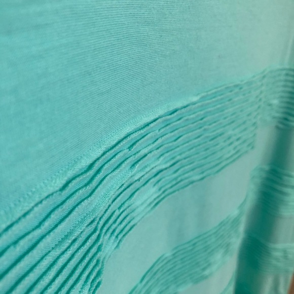 Hard to Find Mint Green Ruffle Pintuck Stripe Carly - Picture 7 of 8